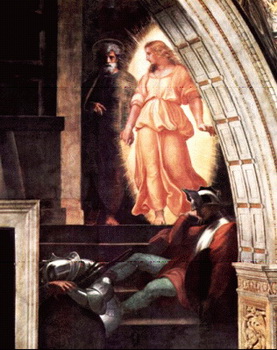 Raffaello Sanzio - Eliberarea Sf.-lui Petru